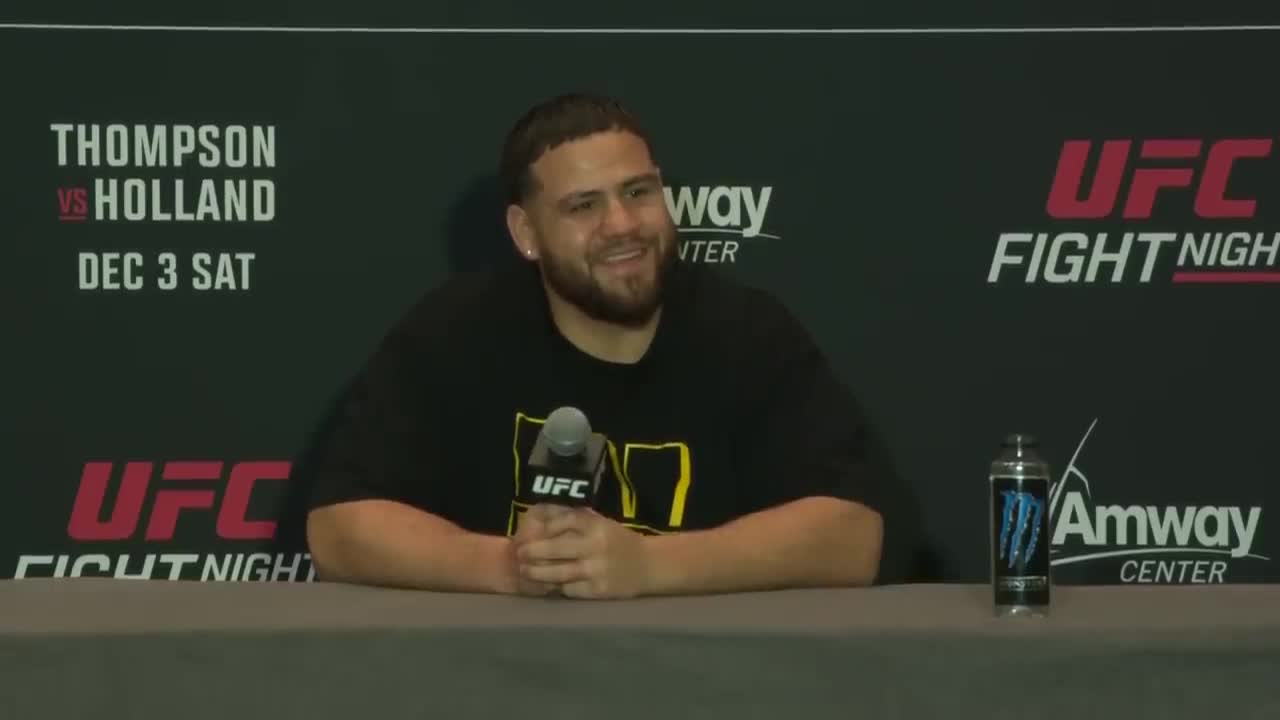 Tai Tuivasa_ 'I am Not Scared of Fighting, That's for Sure' _ UFC Orlando