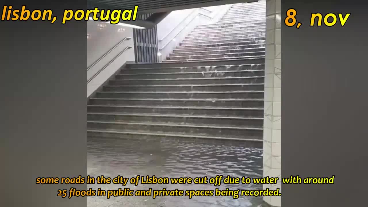 inundações em lisboa hoje ,chuva em lisboa portugal , floods hit Lisbon portugal
