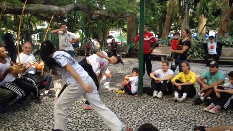 Watch the Brazilian capoeira dance