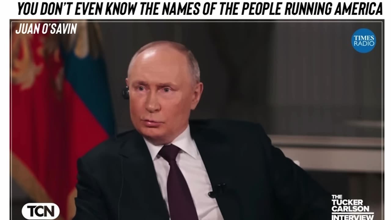 Putin: You don’t even know the names of the people running America