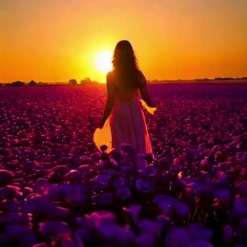 walking in the fields