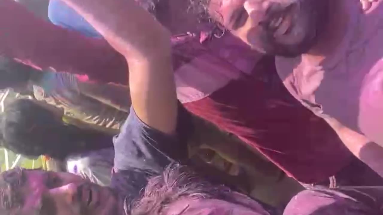 Holi Festival in Gujarat-indian, Full Masti Fun with Friends🔥🔊