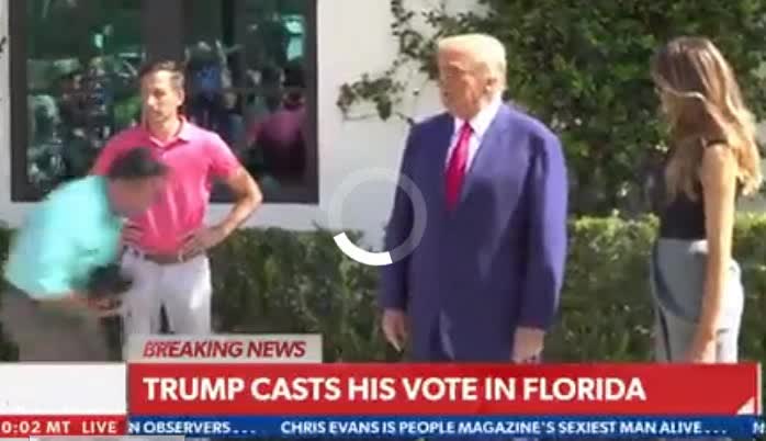 “We’re Going to Have a Great Night” – Trump Addresses Reporters After Casting Vote For DeSantis