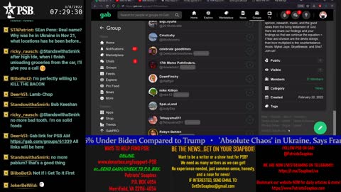 2022-03-08 07:00 EST - Patriots Soapbox AM: with LadyRWB , MykelJaye & DD