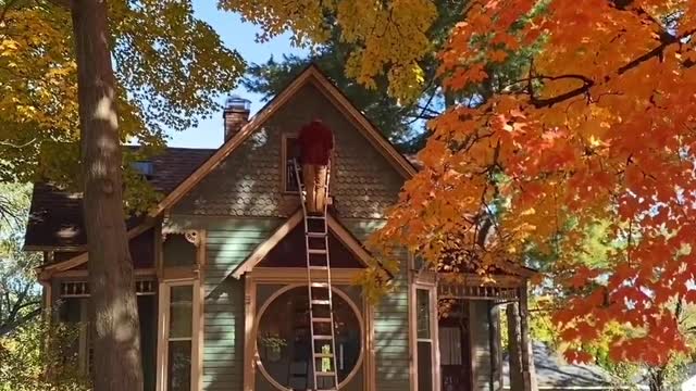 About the beautiful moment in autumn