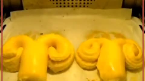 Pastries rise to perfection in oven.