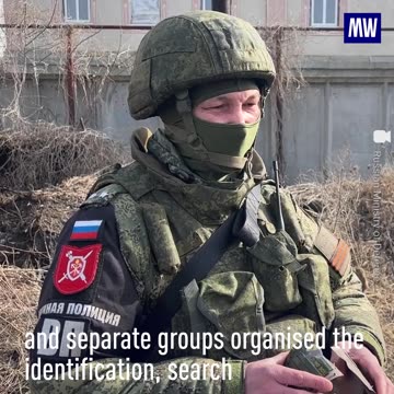 Russian sappers working