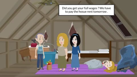 Rich and poor part II English story | English conversation! English animation