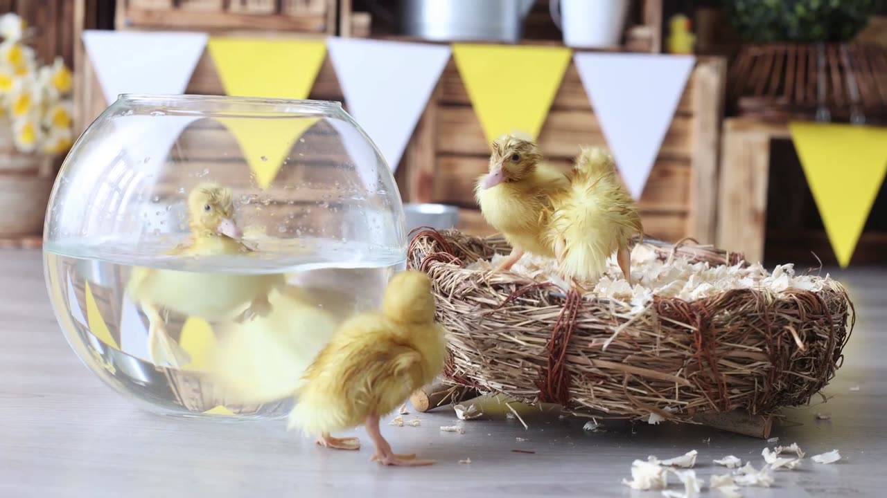 Young Ducklings Learning to Walk!