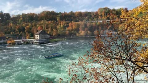 Peaceful river clouds 4K video