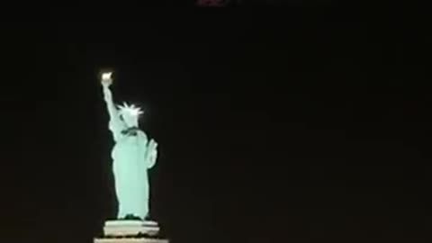 A newly released video from New Jersey shows unidentified objects flying past the Statue of Liberty.