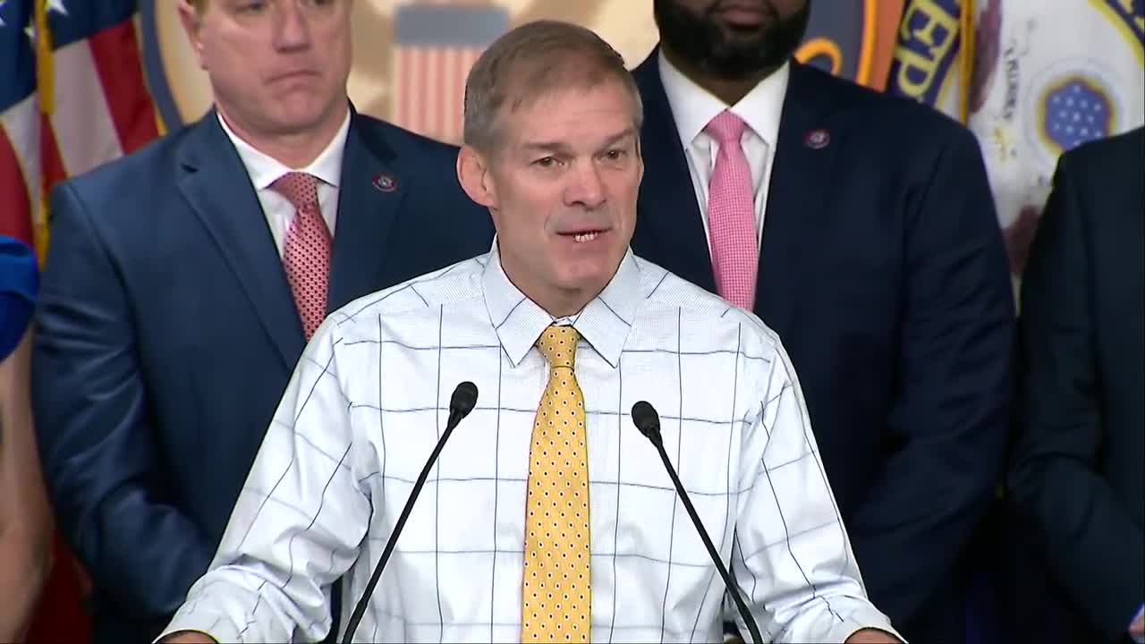 Reps James Comer & Jim Jordan hold a press conference on investigations into Hunter Biden