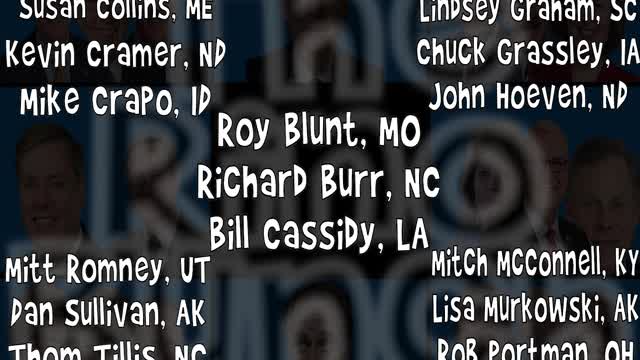 Senate Republicans who voted for infrastructure bill: "The RINO Bunch"