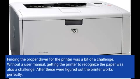 HP LaserJet 5200 N 5200N 11X17 #Printer (Renewed)-Overview