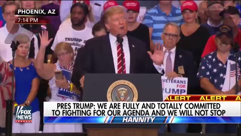 Aug 22 2017 Phoenix, AZ 1.2 part of President Donald Trumps speech at Rally