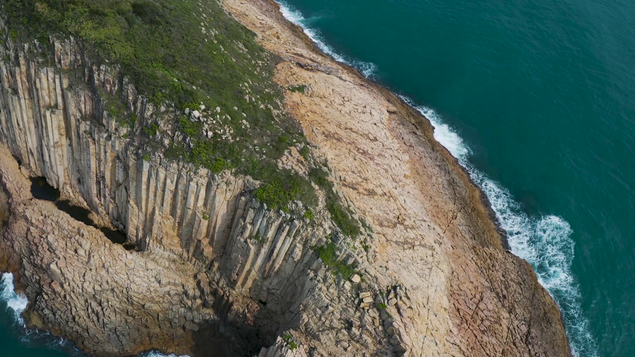 Spectacular Cliff Precipice Overlooking the Majestic Sea