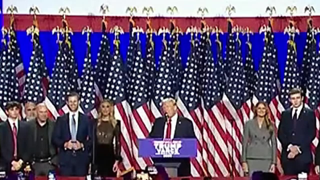 Pt 4 Donald Trump gives speech after election results declare him the winner of the 2024 Election