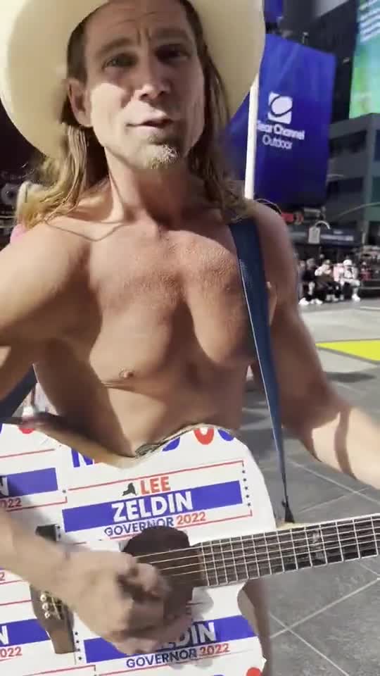 ONE 'ZEL' OF AN ENDORSEMENT! It's Official —NYC's Naked Cowboy Wants Zeldin for Gov