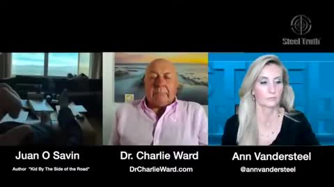 Juan O Savin, Dr Charlie Ward and Ann Vandersteeel BOOM! December 11 2020