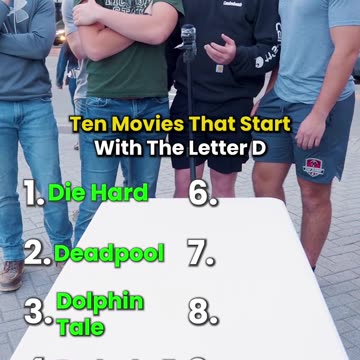 Can you name 10 movies that start with D?