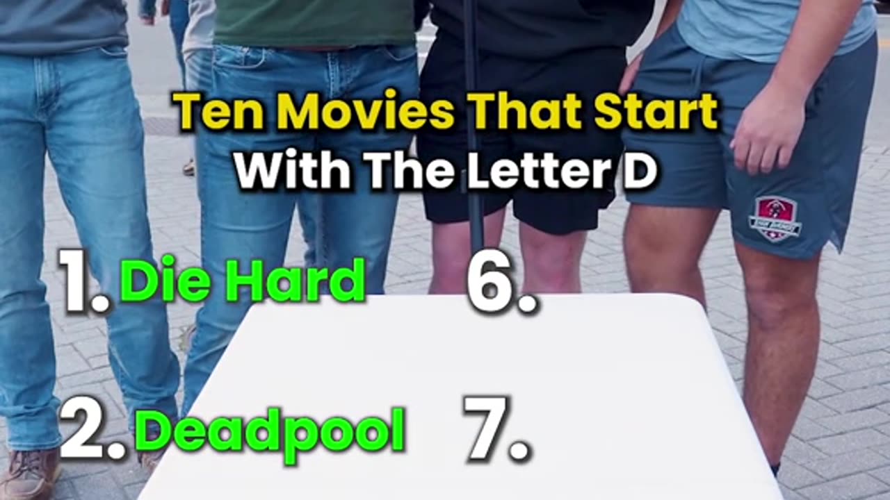 Can you name 10 movies that start with D?