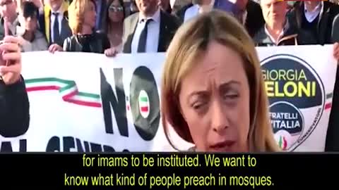 New Italian PM PM Girorgia Meloni's statement about mosques and madrassas in Italy