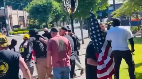 Rumble exclusive / Proud boys beat up Feds pretending to be white supremacists ❤️