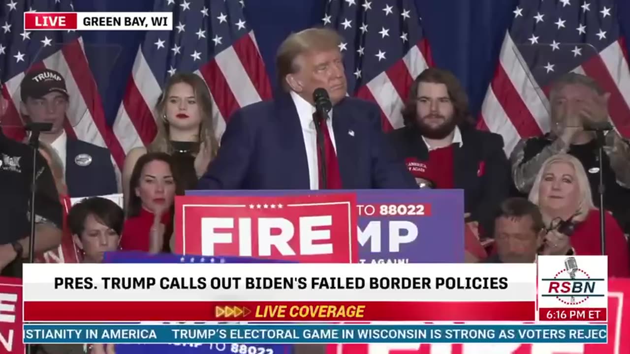 “Joe Biden’s border bloodbath…ENDS the day I take the oath of office.”