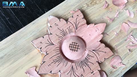 simple flower carving tutorial