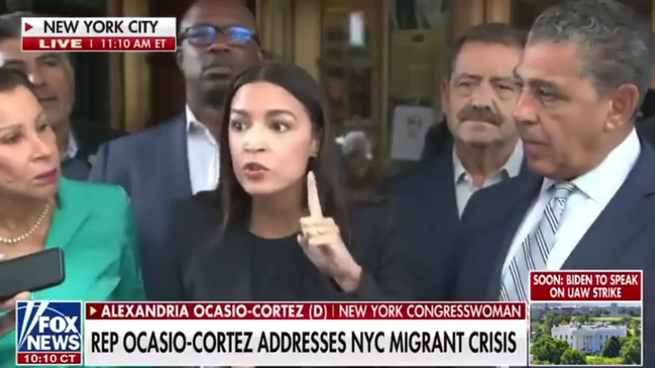 AOC Gets Drowned Out By Angry Protestors In New York: "Close the Border!"