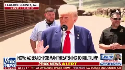 Trump responds after finding out that there is a Man Hunt for a person wanting to Kill him