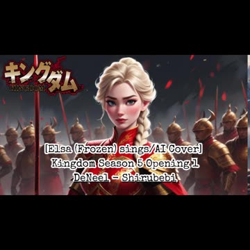 [Elsa (Frozen) sings/AI Cover] Kingdom Season 5 Opening 1 DeNeel - DOUKA