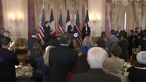 Secretary Blinken and Vice President Harris host a State luncheon honoring French President Macron