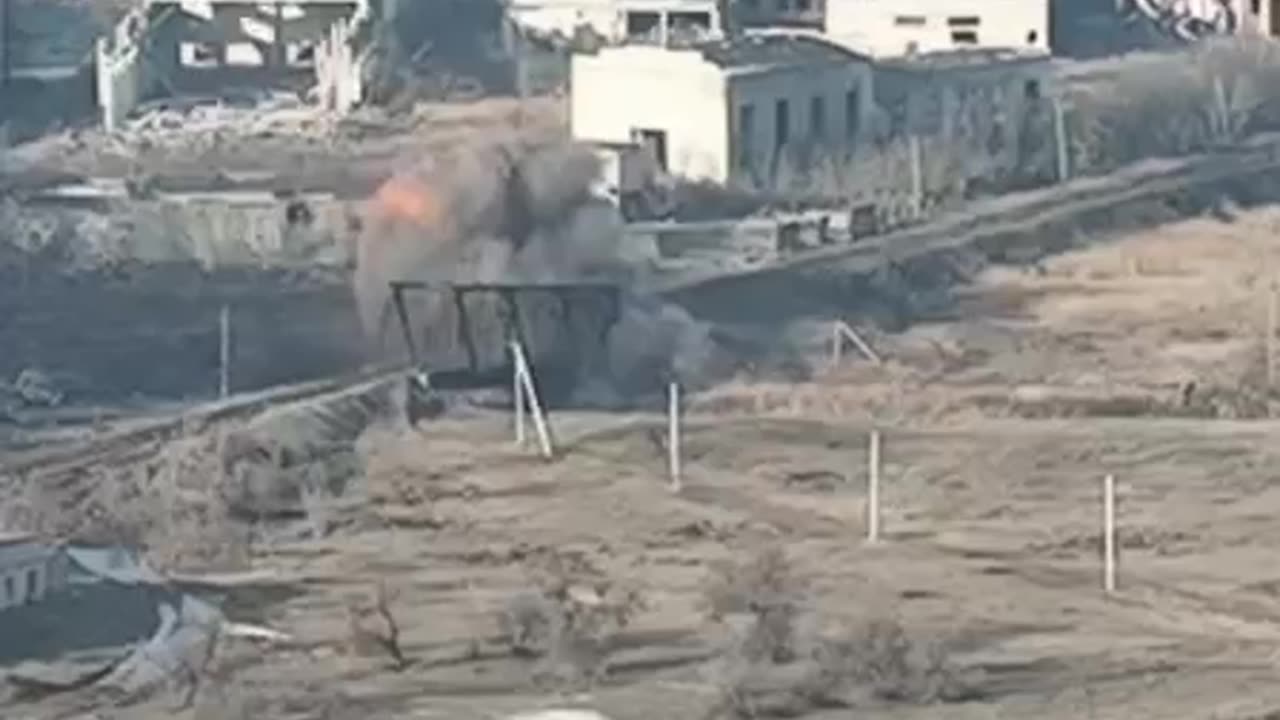 Russians Blow Bridge Near Bakhmut