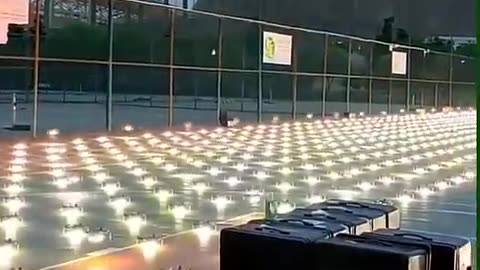 Amazing drone light 🕯️🕯️🕯️