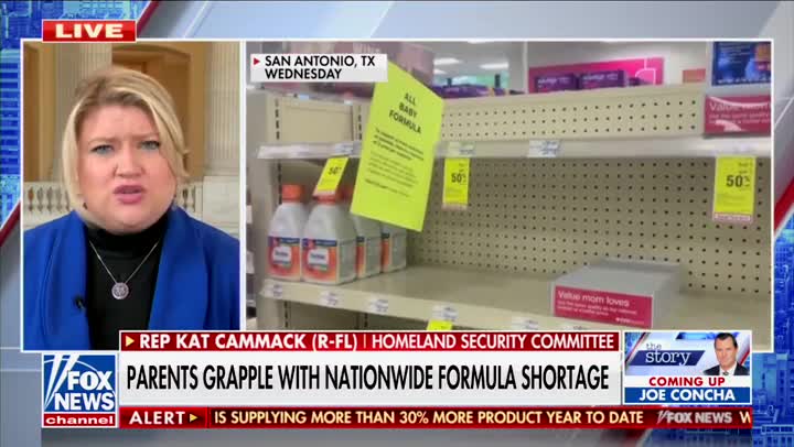 Congresswoman Kat Cammack Exposes Biden’s Role in Baby Formula Shortage