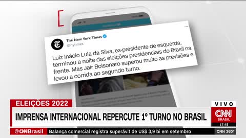 Imprensa internacional repercute primeiro turno no Brasil | CNN 360°