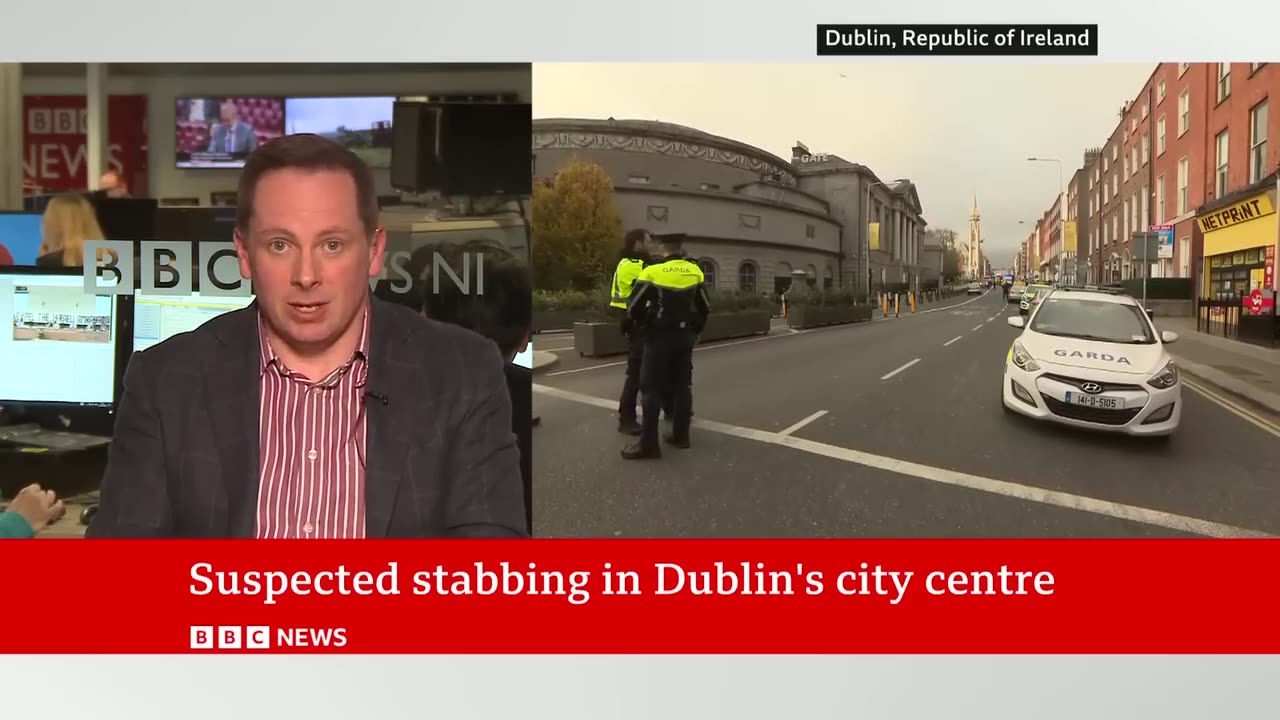 Dublin knife attack leaves three children injured | BBC News