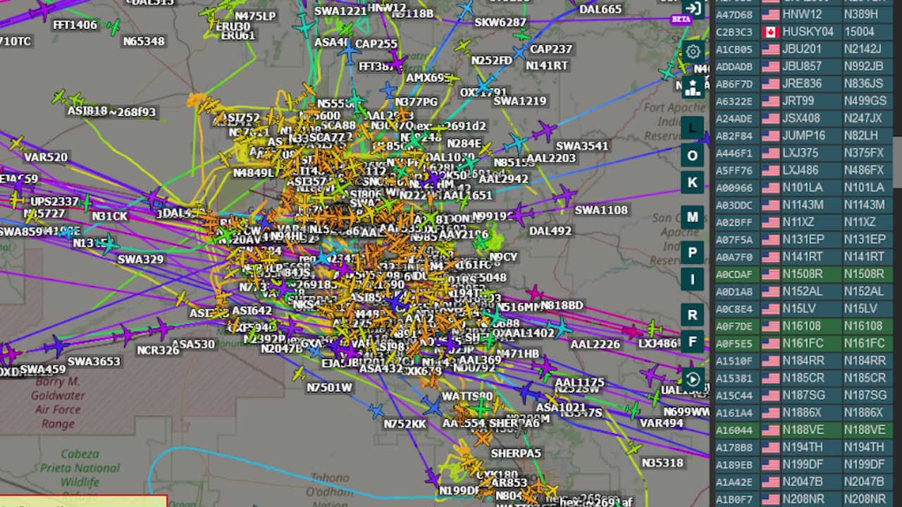 Airplane Mafias and Chemtrailers over Arizona - Nov 26th 2024 - before Turkey day -