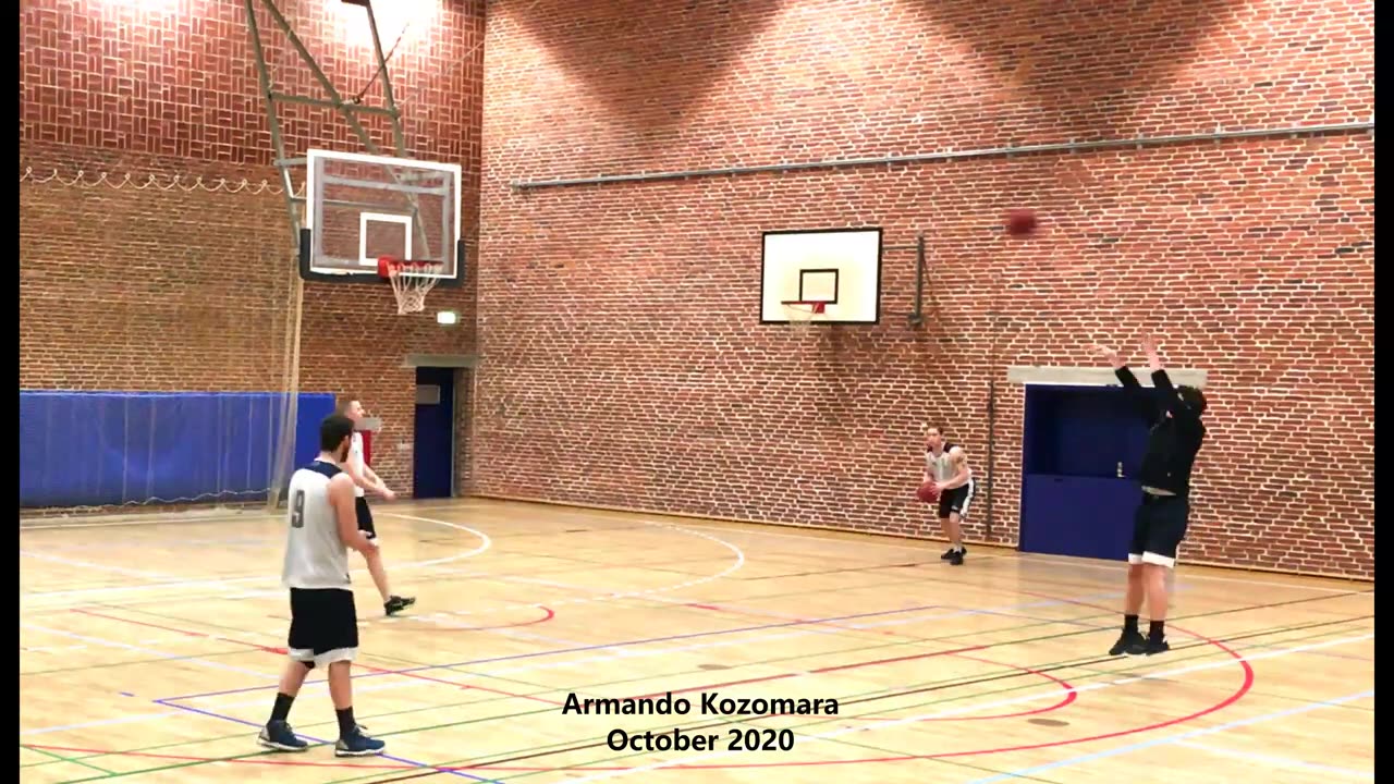 Armando Kozomara shooting jumpshots 9 in a row practice