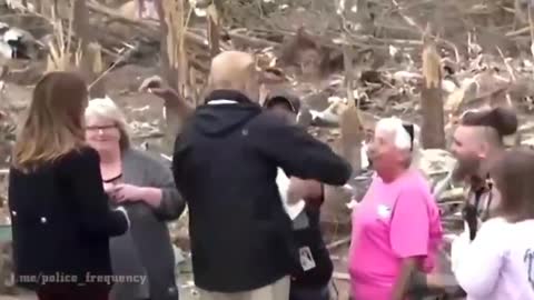 Flashback - Potus Trump visiting Nashville after a tornado hit big time