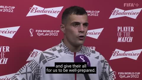 Granit Xhaka - Budweiser Player of the Match Serbia vs Switzerland