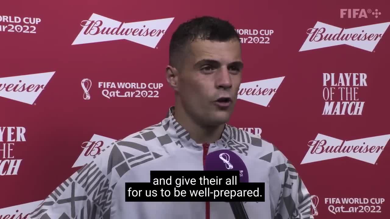 Granit Xhaka - Budweiser Player of the Match Serbia vs Switzerland