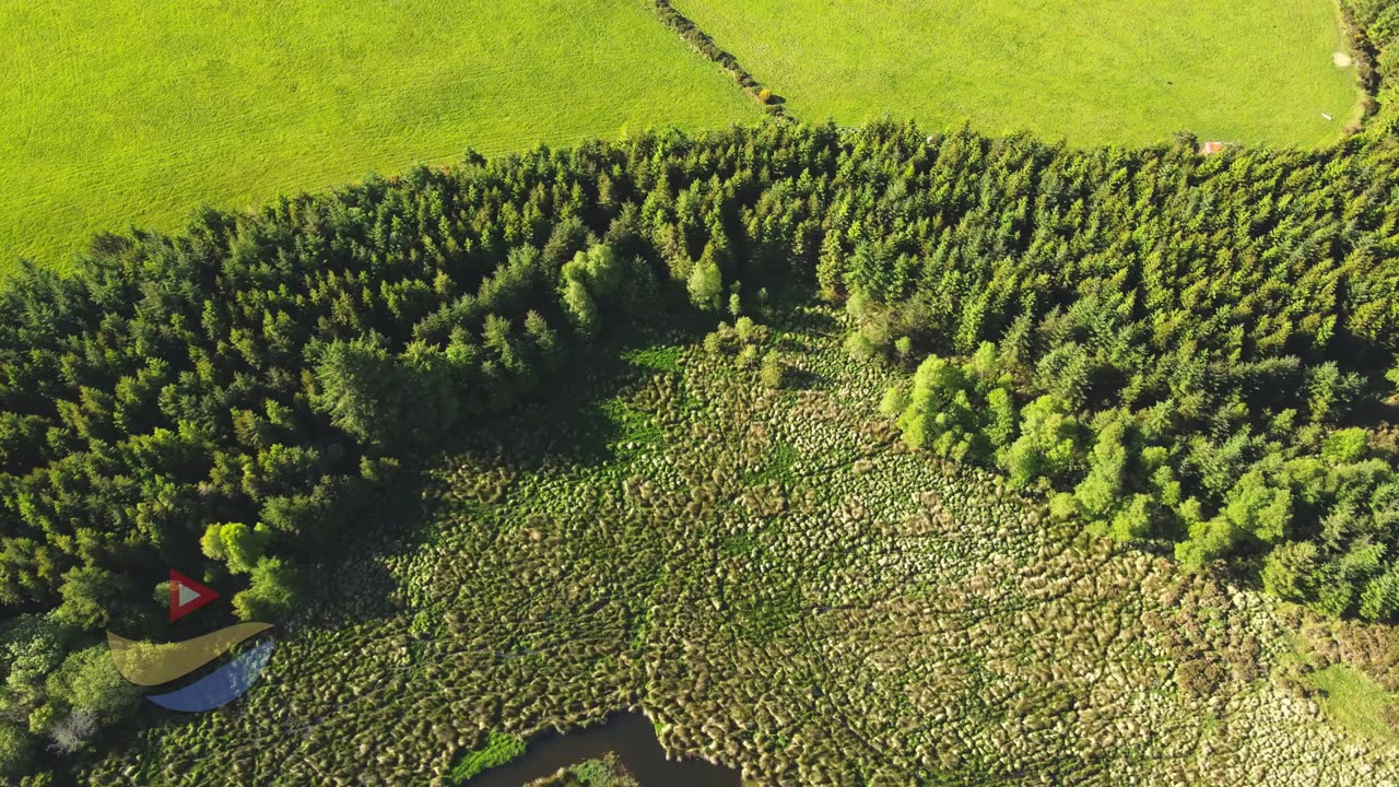 Ireland Scenery Aerial View