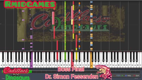 Cadillacs And Dinosaurs - Boss Final Dr Simon Fessenden ~ Piano ( Midi )