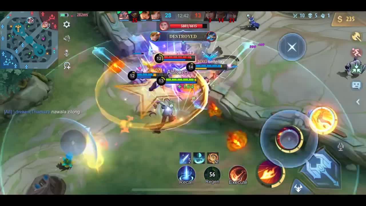 gusion slowhands with good device...