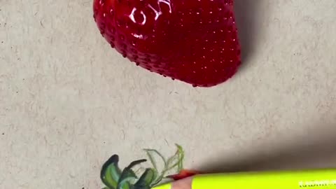 drawing strawberry