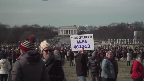 Anti-vaccine protesters march against Covid-19 mandates in Washington, DC
