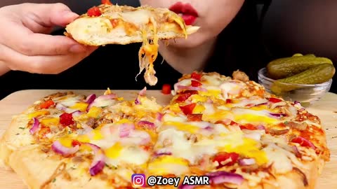 PIZZA ASMR EATING COMPILATION