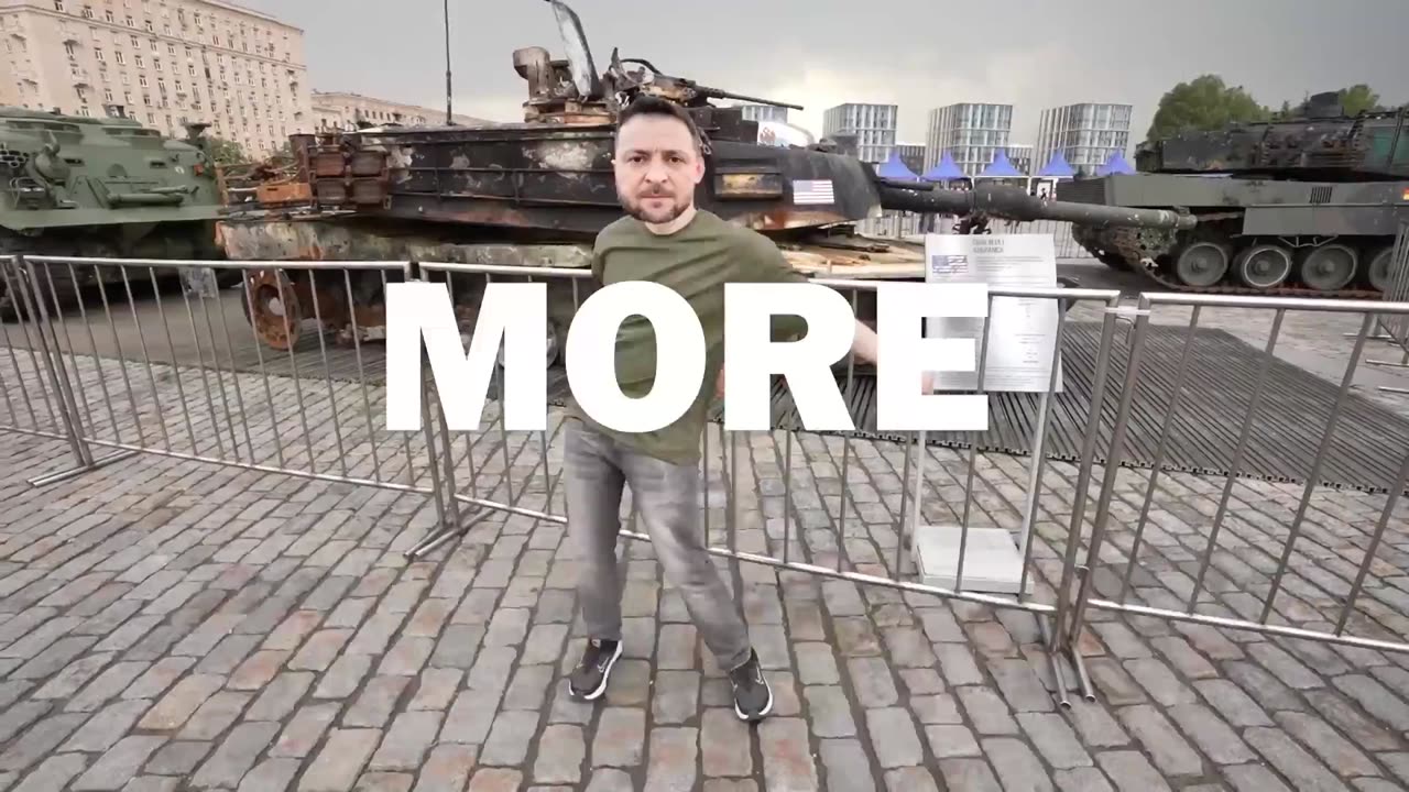 Zelensky Releases NEW Music Video "Aid For You Crane" aka “Gimme Money!”